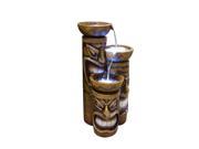 Tiki Fountain w LED Lights