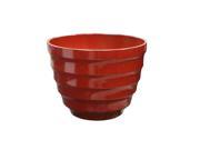 Small 12 in. Rippled Planter in Red