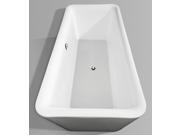 69 in. Soaking Bathtub in White