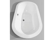 Wyndham Collection Soho 60 inch Freestanding Bathtub in White with Polished Chrome Drain and Overflow Trim