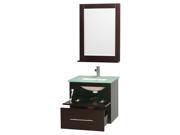 Glass Top Bathroom Storage Vanity Set