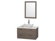 2 Drawer Contemporary Wall Mounted Vanity Set