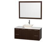 21.75 in. Wall Mounted Vanity Set in Espresso Finish