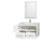 Undermount Sink Bathroom Vanity Set in White