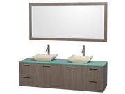 Vanity Set with Ivory Marble Sinks