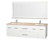 Modern Wall Mounted Vanity Set with Mirror