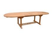 Bahama Extra Thick Oval Double Extension Table Unfinished