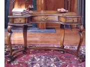 Crescent Shape Writing Desk w Leather Top