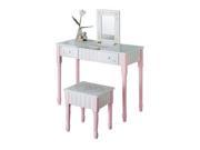 Bouquet Vanity Table Set with Matching Stool
