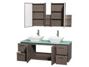 60 in. Double Bowl Vanity Set