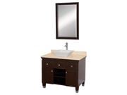 Eco Friendly Bathroom Vanity with White Porcelain Sink