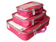 3 Pc Packing Cube Set in Pink
