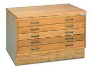 Wood Drawer Plan File in Natural Finish Small Unit