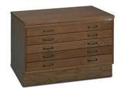 Wood Drawer Plan File in Golden Oak Finish Large Unit