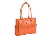 Leather Ladies Briefcase Pink