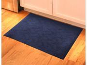 23 in. L x 35 in. W Royal Blue Soft Impressions Fish Hook Floor Mat