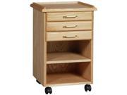 Castered Three Drawer Taboret with Multiple Shelves SMI