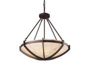 Spanish Mosaic Semi Flush Mount Light in Aged Bronze