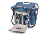 Folding Seat with Coffee Service for 2 in Blue