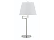 Andros 150W 3 Way Metal Table Lamp in Brushed Steel Finish