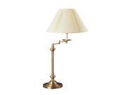 Swing Arm 150W Table Lamp w Mushroom Shade