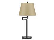 Andros 150W Metal Swing Arm Table Lamp in Dark Bronze Finish