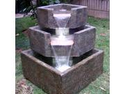 Cascadia Falls Electric Corner Fountain with LED s