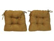 U Shape Cushion for Dining Chair Set of 2 Camel