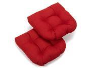 U Shape Cushion for Patio Chair Set of 2 Azul