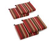 Cushion for Outdoor Chair Set of 4 Kingsley Stripe