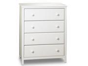 4 Drawer Pure White Chest Cotton Candy Collection