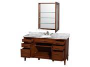 60 in. Eco Friendly Single Sink Vanity with Medicine Cabinet