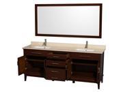 Eco Friendly Double Sink Vanity with Mirror