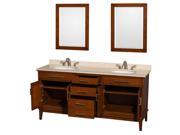 72 in. Eco Friendly Double Vanity with 2 Mirrors