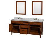 Eco Friendly Bathroom Vanity with 2 Mirrors