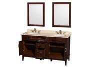 60 in. Eco Friendly Bathroom Vanity with Mirrors