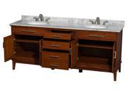 Eco Friendly Double Sink Vanity with 3 Drawers
