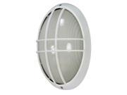 Outdoor 1 Light CFL 13 in. Large Oval Cage Bulk Head