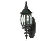 1 Light 20 in. Wall Lantern Clear Beveled Glass