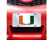 Fanmats University of Miami Hurricanes License Plate Inlaid 6 x12