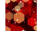ArtScape Hexagons Pool Table Cloth in Red 8 ft.