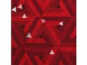 ArtScape Red Triangles Protected Pool Table Cloth 9 ft.