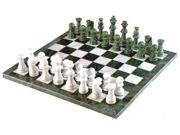 Marble Chess Set in Green and White