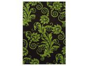 Rectangular Accent Rug in Brown and Green 9 ft. 6 in. x 7 ft. 6 in.