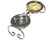 2 Quart 7 in. Tall Elevated Dog Feeder
