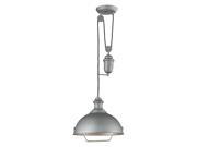 Farmhouse Aged Pewter Pendant LED Offering Up To 800 Lumens 60 Watt Equivalent With Full Range Dimming. Includes An Easily Replaceable LED Bulb 120V .