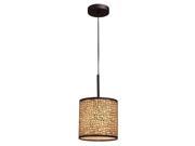 Medina 1 Light Pendant In Aged Bronze