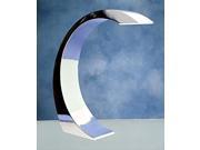 Touch Activated Curved Lamp in Chrome Finish
