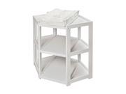Badger Basket Diaper Corner Baby Changing Table in White