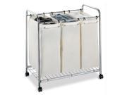 Chrome Plate Three Section Laundry Sorter